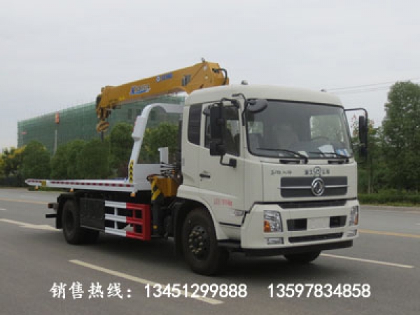 東風(fēng)天錦帶吊平板一拖二清障車(國六)